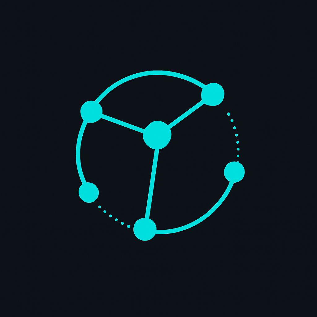 Icono de conectividad total con redes y dispositivos