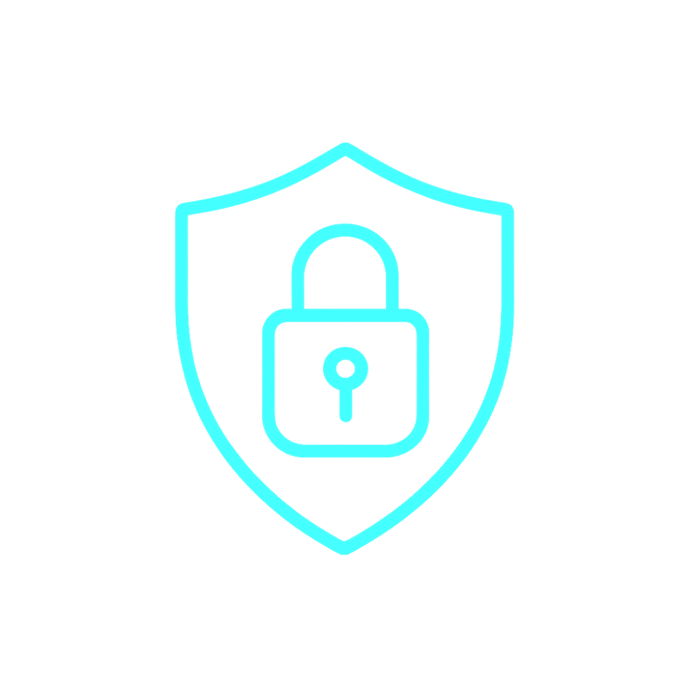 Candado y escudo digital representando cumplimiento RGPD y seguridad de datos